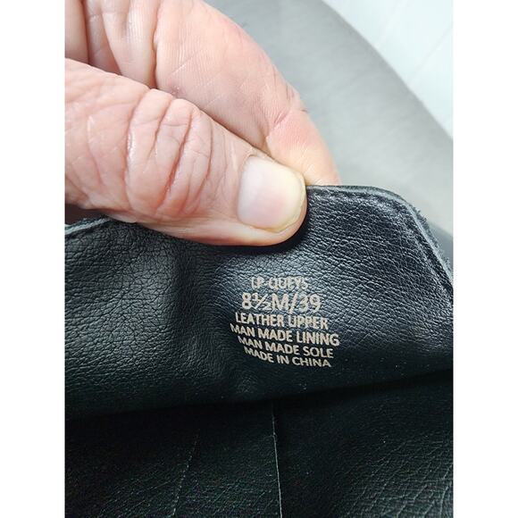 Lucky Brand Womens Boots 8.5 Leather Black‎ Heels Classic Office Date Night - Picture 4 of 6